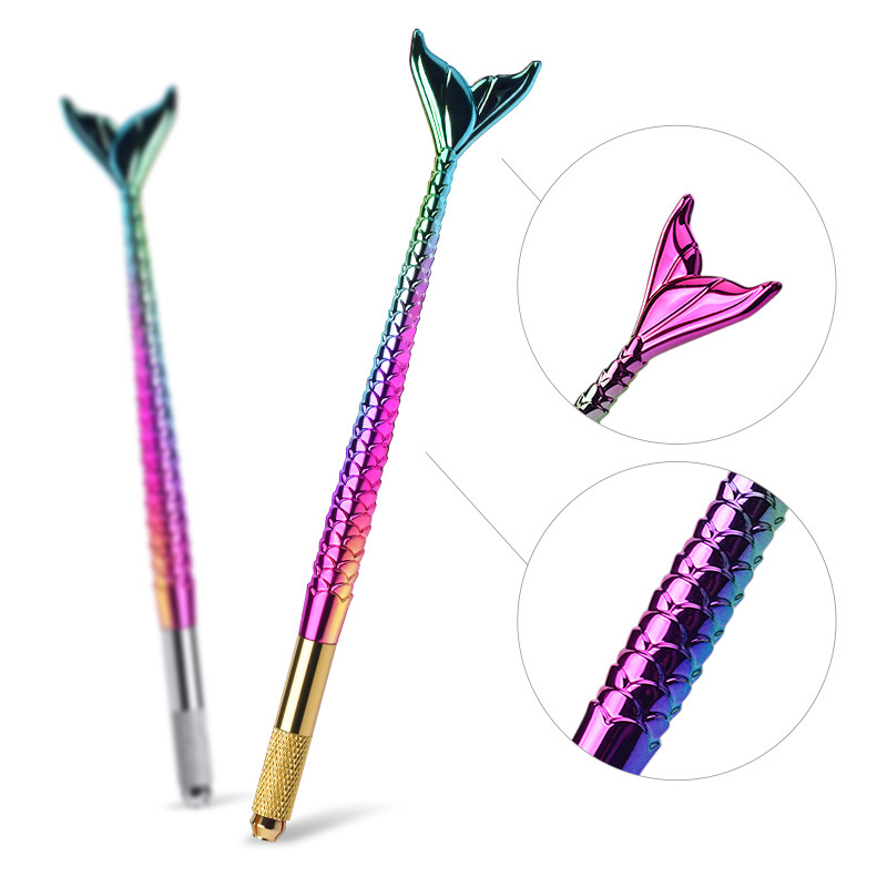 Factory Outlet Mermaid Fishtail Embroidery Pen No. 42 Eyebrow Pen Korean Metal Embroidery Handmade Pen