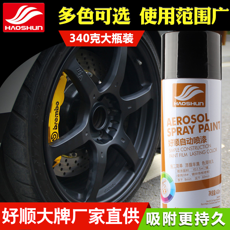 [Factory] Haoshun Self-Painting 450ml Chrome-Plated Gold Car Color-Changing Metal Black and White Anti-Rust Paint