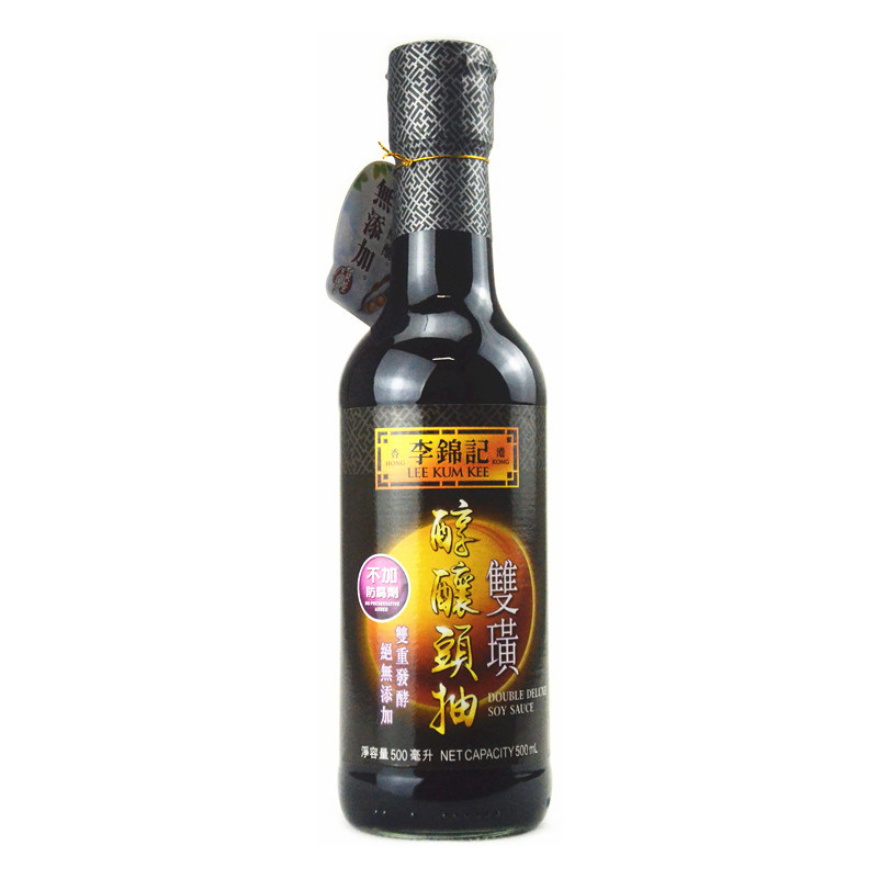 Hong Kong Version of Lee Kum Kee Condiment, Fresh Soy Sauce, Light and Dark Soy Sauce, Double-Flavor Steamed Fish Head Sauce Series, 500ml Soy Sauce