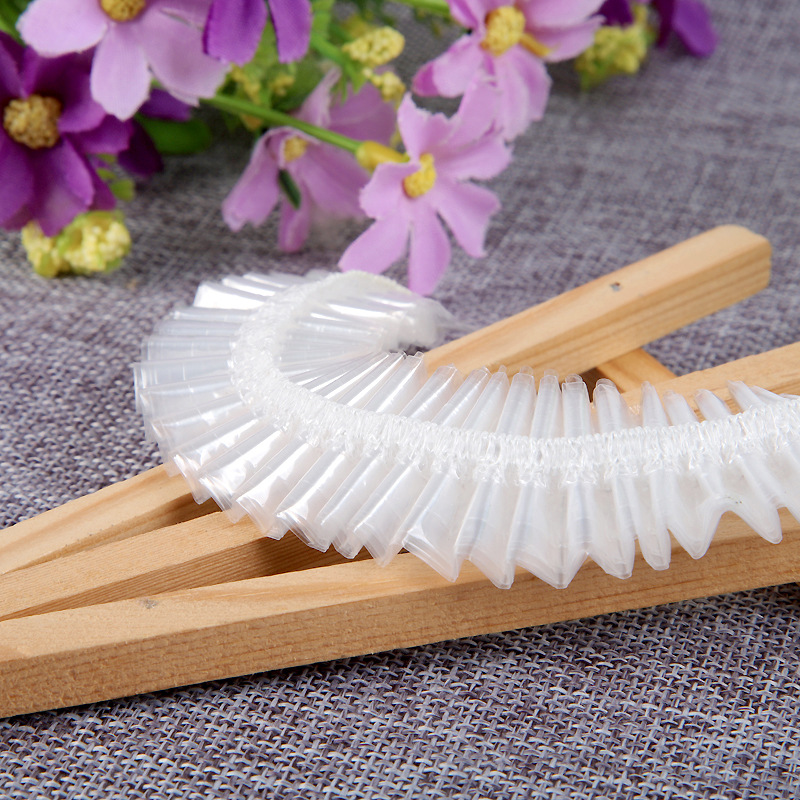 Cross-border Direct Supply Room Disposable Shower Cap PE Thickened High Pressure Transparent PE Shower Cap Hotel Toiletries