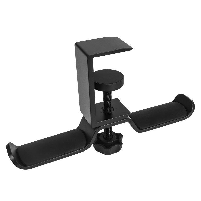 Double Hook Headphone Stand Cross-Border Metal Rotating Headphone Aluminum Alloy Hanger Storage Wall-Mounted Display Stand