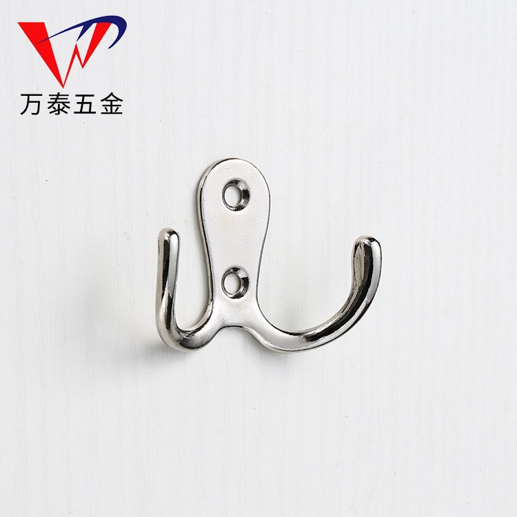 Cross-border Modern Simple Cabinet Wardrobe Coat Hook Kitchen Bathroom Wall Hook Furniture Coat Hood Double Hook Accessories
