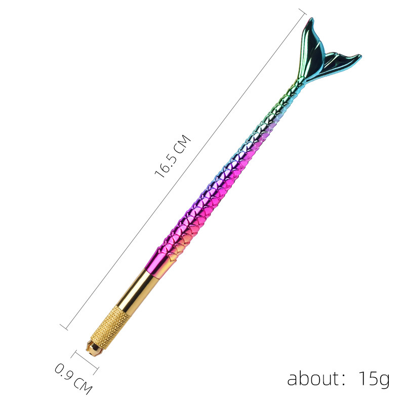Factory Outlet Mermaid Fishtail Embroidery Pen No. 42 Eyebrow Pen Korean Metal Embroidery Handmade Pen