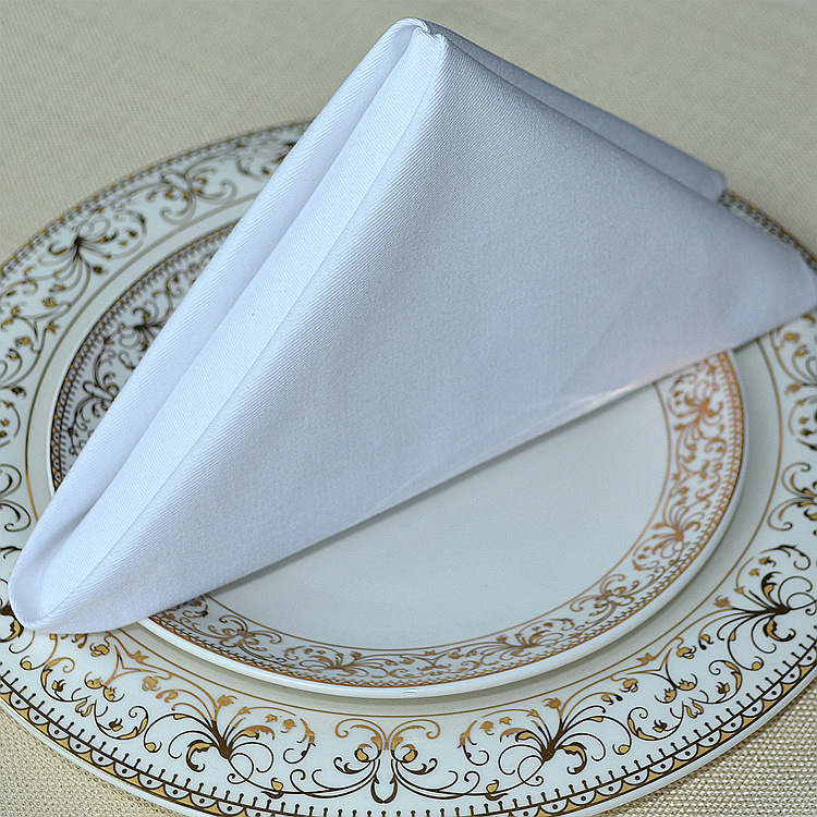 Cross-border cotton western restaurant white napkin cotton mouth cloth wipe cup cloth family restaurant napkin custom wholesale