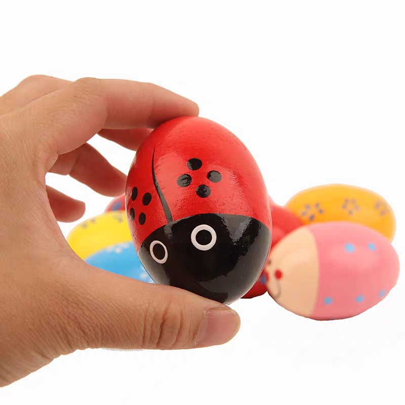 Sand egg Orff music teaching aids kindergarten early education toys children's source factory direct spot wooden sand ball
