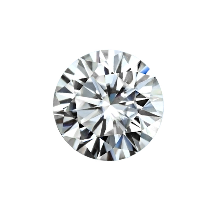 5A Eight Hearts and Eight Arrows Zircon Loose Stone Wholesale Round White Pointed-Back Gemstone Artificial Ca Zircon Diamond Jewelry Inlay