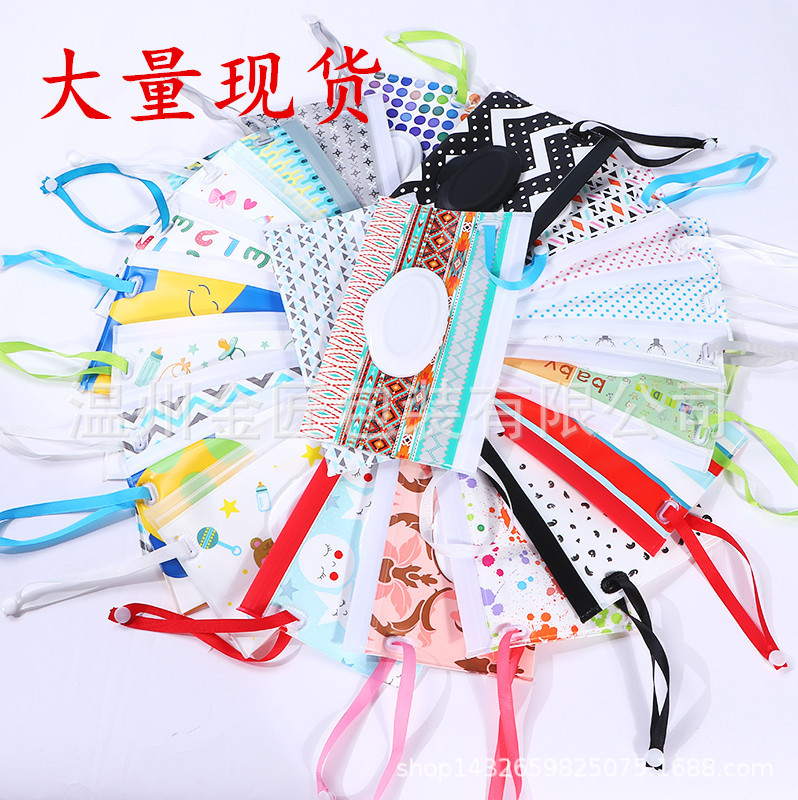 Фабричная большая партия EVA влажных полотенец, съемная сумка для салфеток, портативная сумка с веревкой