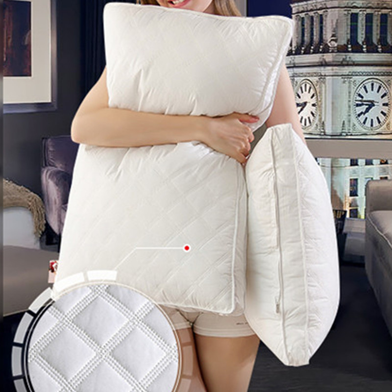 Factory wholesale three-dimensional feather velvet pillow five-star hotel adult student pillow will sell gifts wholesale