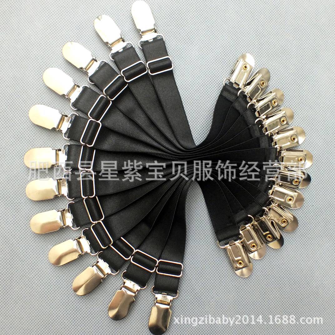 European and American style sexy lingerie two-way duckbill buckle 2cm wide garter sock clip body garment accessories 84