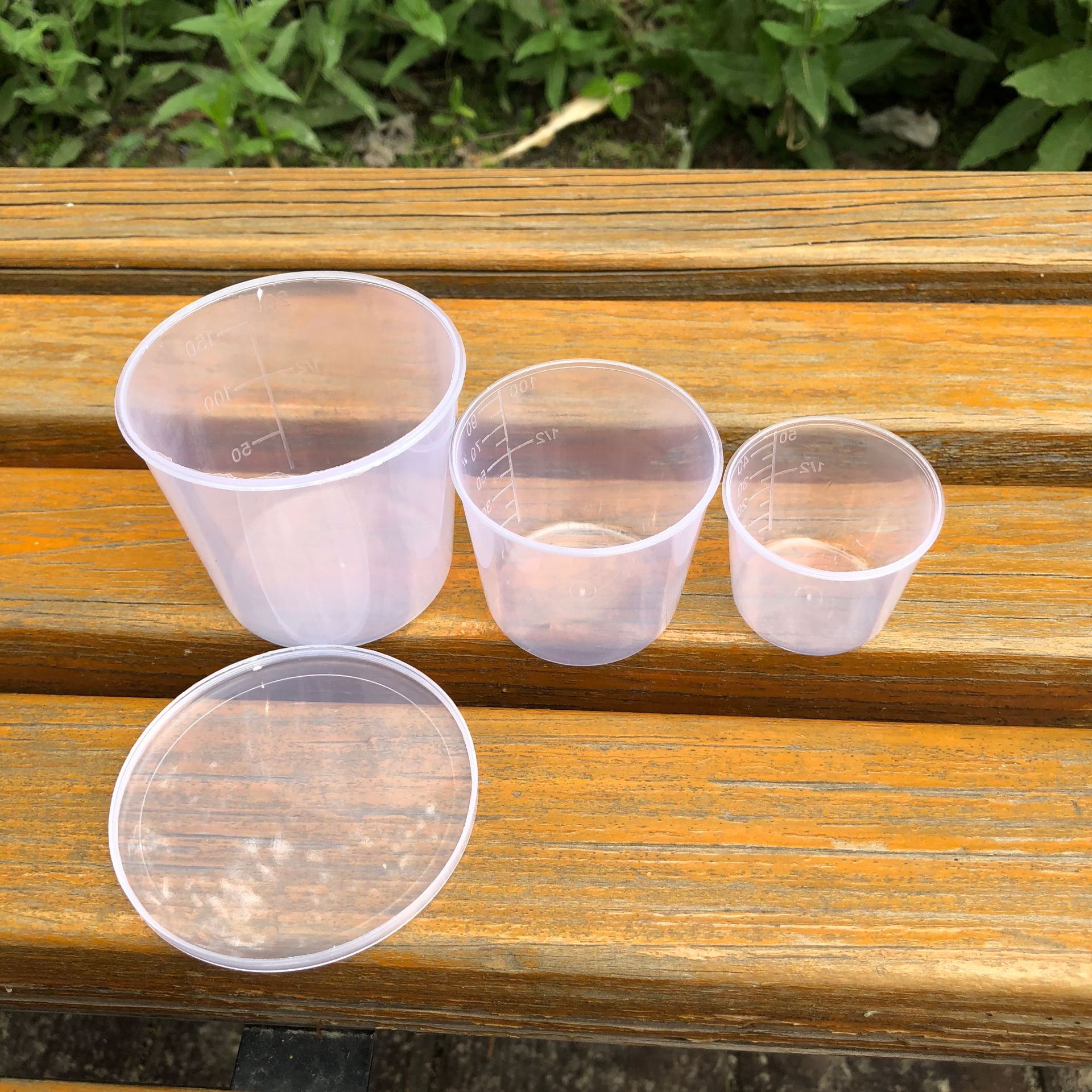 Мерный стакан для рыбалки, три штуки, пластиковый стакан для приманки, оптовая продажа