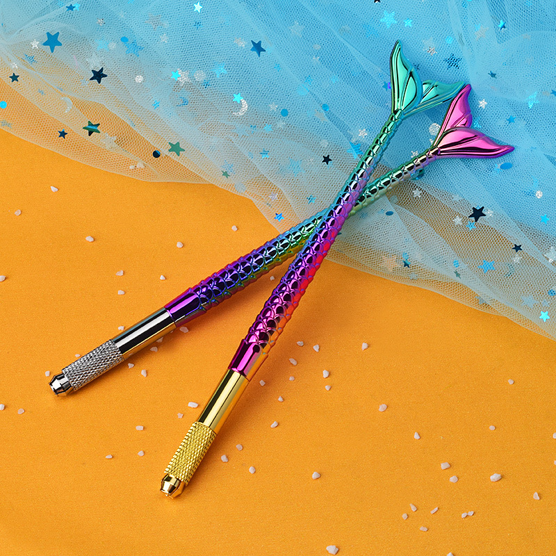 Factory Outlet Mermaid Fishtail Embroidery Pen No. 42 Eyebrow Pen Korean Metal Embroidery Handmade Pen
