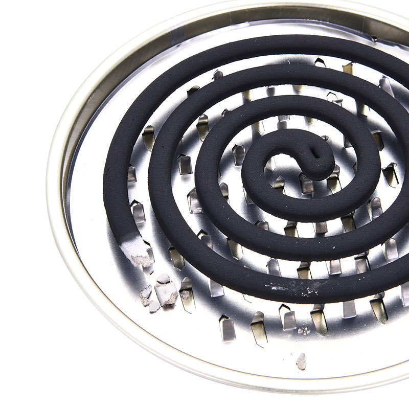 Portable Serrated Mosquito Coil Holder with Cover, Mosquito Coil Tray with Spikes, Mosquito Coil Tray with Cover, Household Mosquito Coil Box with Ash Tray