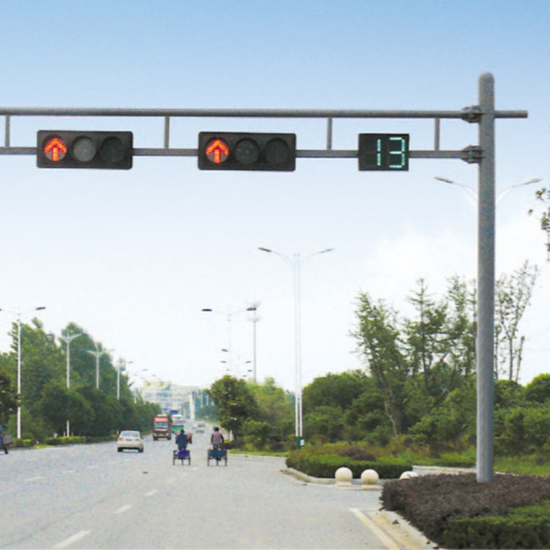 Traffic signal light integrated traffic signal light pole signal light pole column solar signal light pole