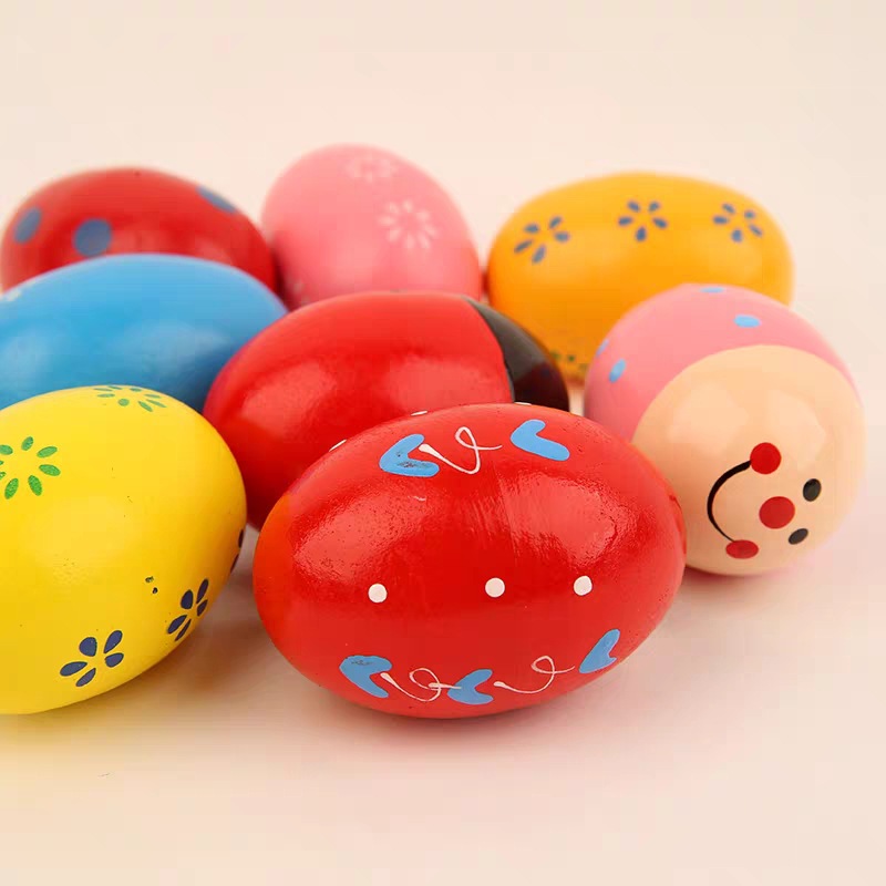 Sand egg Orff music teaching aids kindergarten early education toys children's source factory direct spot wooden sand ball