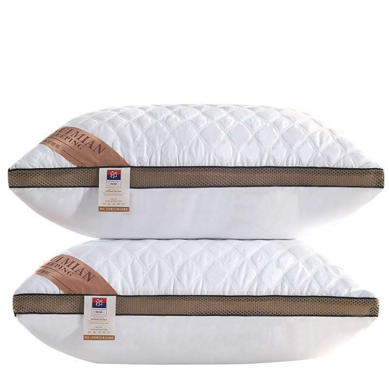 Factory wholesale three-dimensional feather velvet pillow five-star hotel adult student pillow will sell gifts wholesale