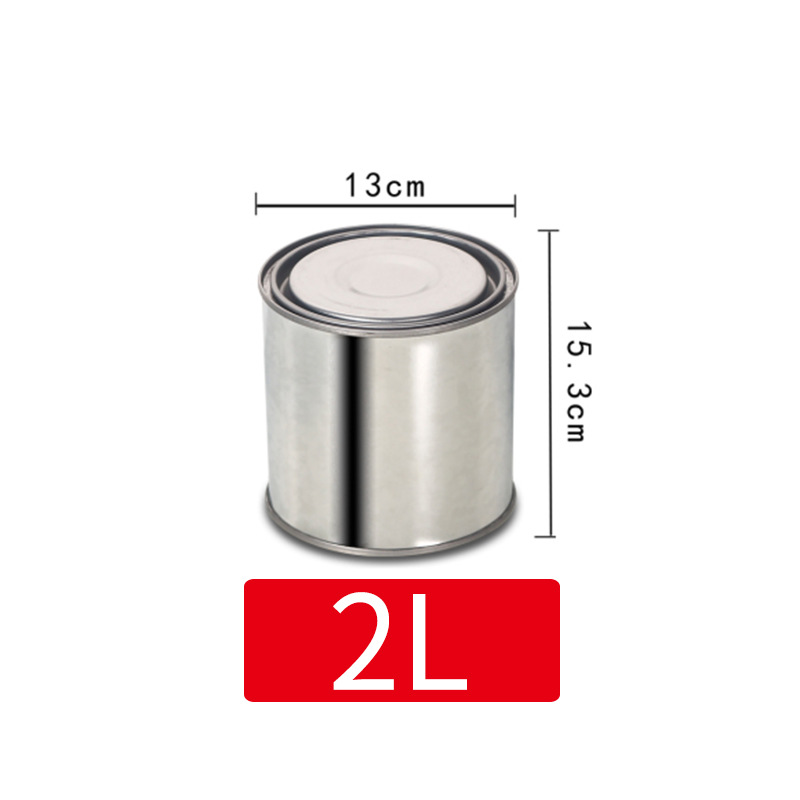 Wholesale 0.3-5L thick metal paint bucket paint mixing tank iron drum small iron tank with lid chemical tinplate bucket