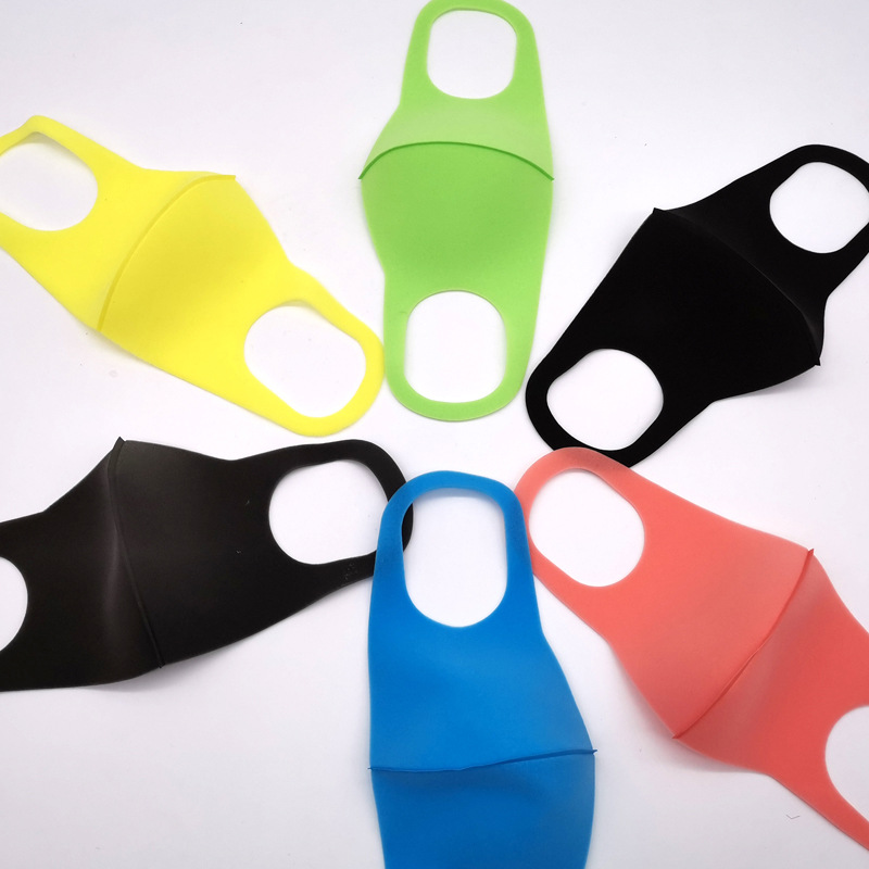 Осенне-зимние взрослые губчатые маски washable, пылезащитные, дышащие, трехмерные, индивидуально упакованные полиуретановые цветные маски