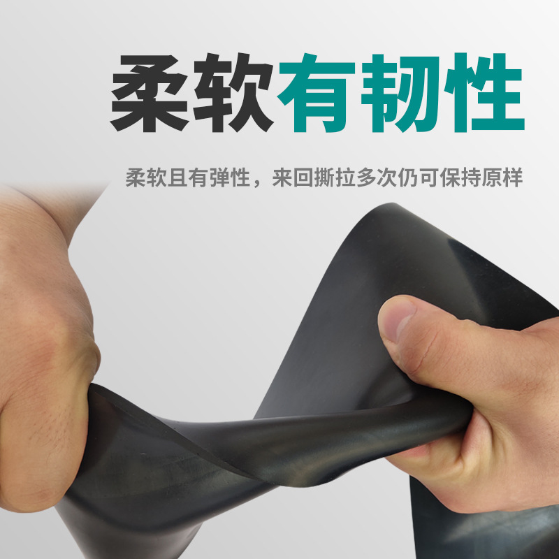 Black 5mm industrial shock absorption sandblasting room wear-resistant rubber plate floor rubber rubber plate production and processing