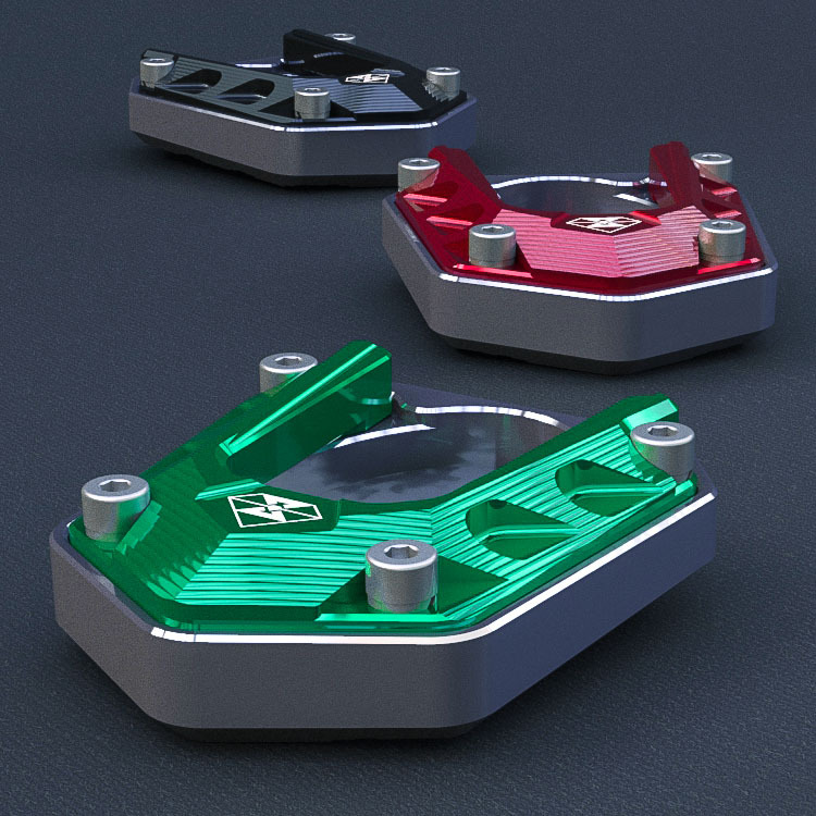Z400 side support pad modification is suitable for Kawasaki Ninja Ninja 400 side support monopod non-slip base spirit beast