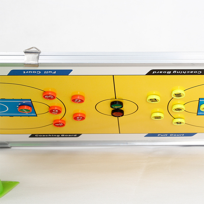 Five-A-Side Football Basketball Tactical Board Aluminum Alloy Edge Professional Coach Board Magnet Stone High-End Magnetic Tactical Board Factory