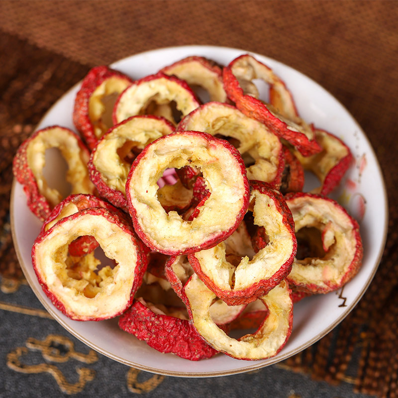 Dried Hawthorn New Arrival Chinese Medicinal Materials in Bulk 500g Hawthorn Circle Non-Smoked Nucleic Acid Plum Soup Raw Materials Hawthorn Slices Wholesale