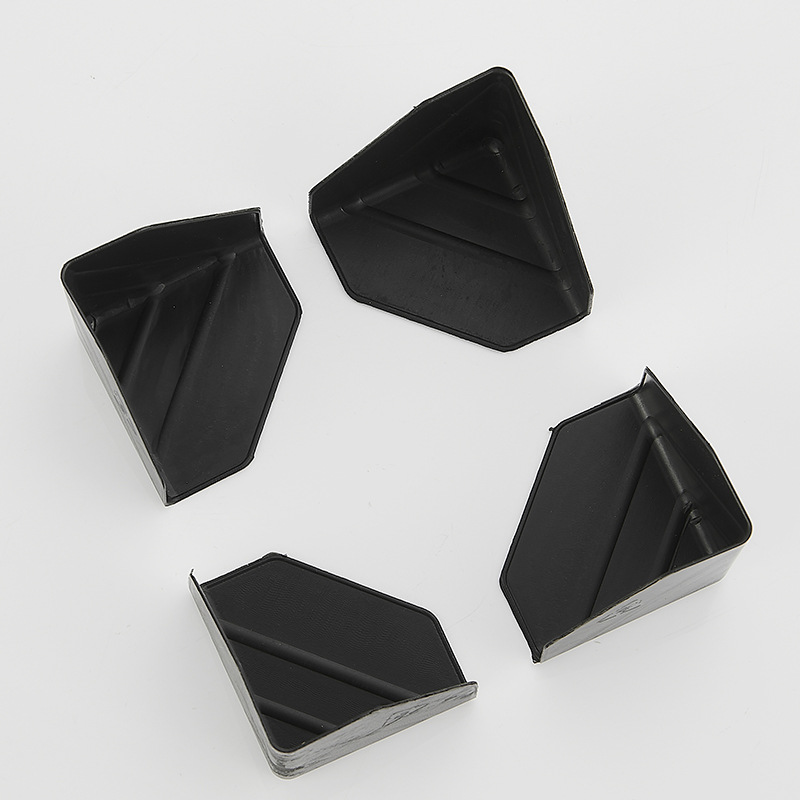 Carton packaging plastic corner protection three-side right angle plastic corner protection Black 60 corner protection factory wholesale
