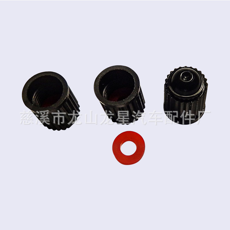 Automobile tire valve cap with sealing ring valve cap rubber valve cap valve core automobile valve nozzle plastic cap