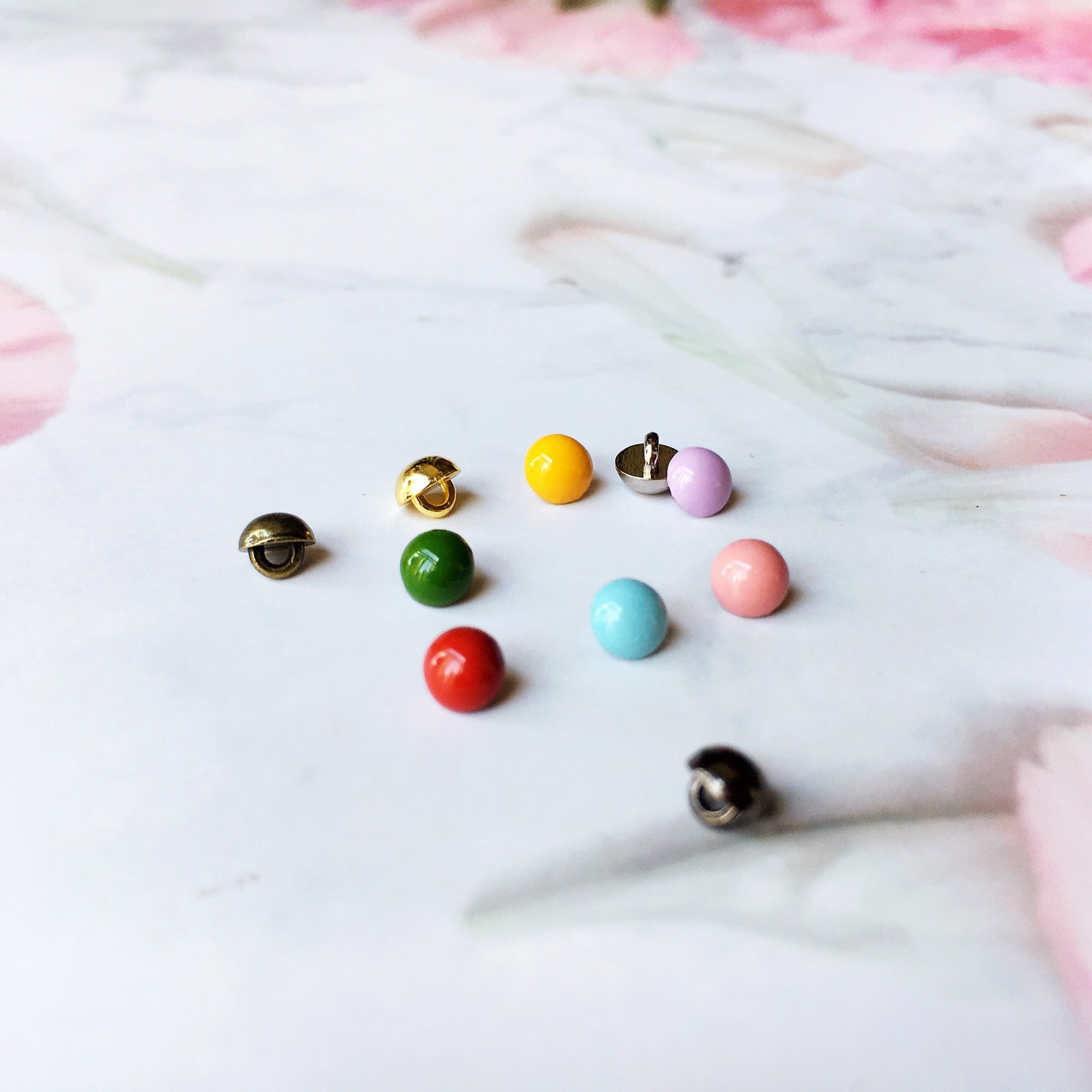 4mm Mini Button Mushroom Button Small BJD Doll Ob11 Small Cloth Doll Button DIY Accessories