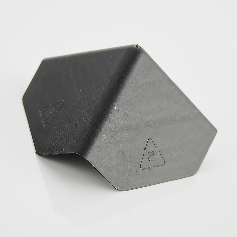 Carton packaging plastic corner protection three-side right angle plastic corner protection Black 60 corner protection factory wholesale