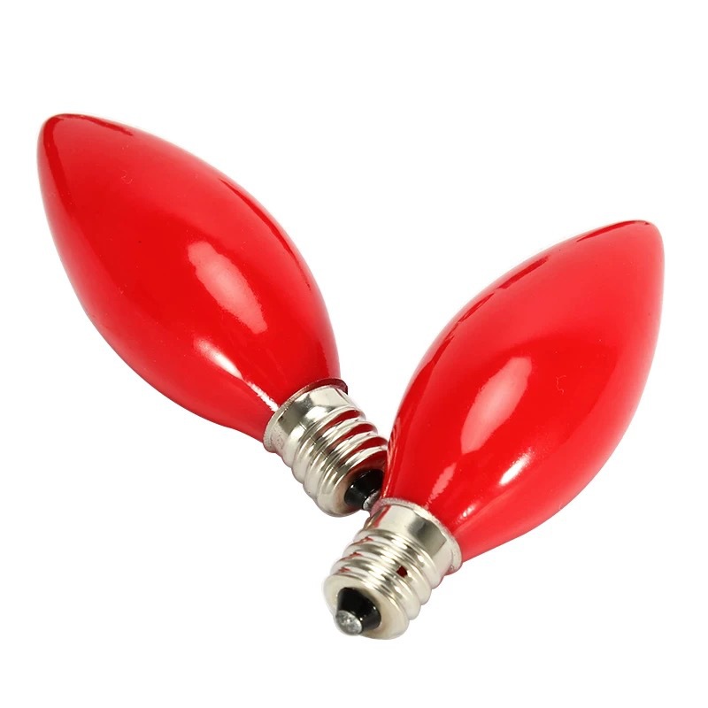 Youyi C26E12 medium Red Buddha bulb candle bulb God light bulb God of Wealth bulb stainless steel head manufacturer