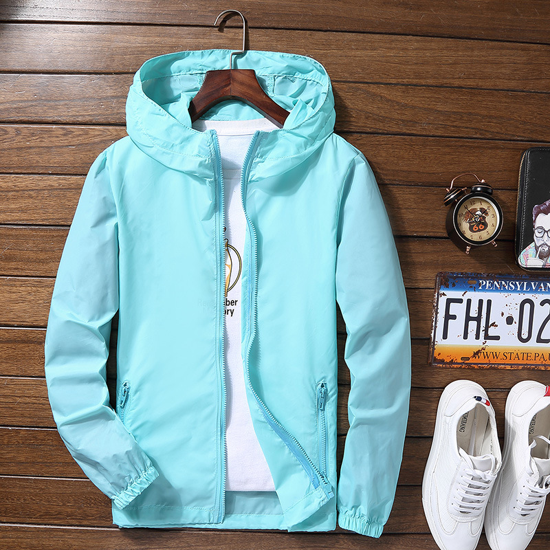 Outdoor Sun Protection Clothing Men's and Women's Thin Breathable Quick-drying Couple's plus size Sun Protection Clothing Outdoor Sports Skin Windbreaker