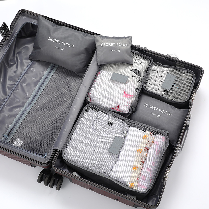 Factory custom-made wholesale travel storage six-piece storage bag clothing finishing bag storage 6-piece set