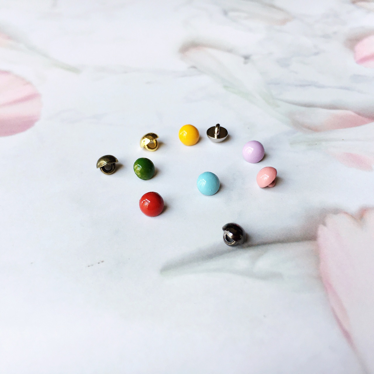 4mm Mini Button Mushroom Button Small BJD Doll Ob11 Small Cloth Doll Button DIY Accessories