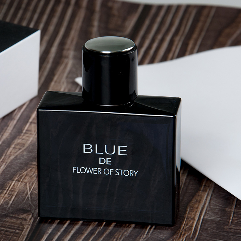 Internet Celebrity Popular Blue Men's Perfume Fresh and Long-Lasting Fragrance Cologne Light Fragrance 50ml Factory Direct Sales Wholesale