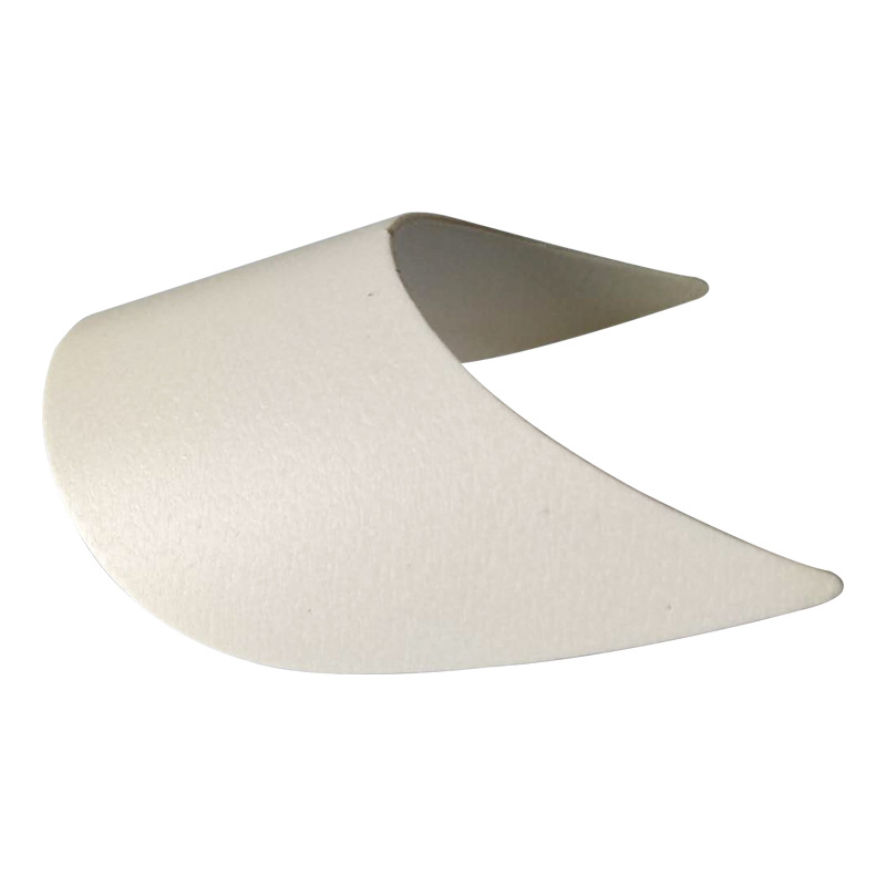 PE plastic visor Manufacturers 18*7cm thickness 2.2mm brim recycled material bent plate cap cap core wholesale