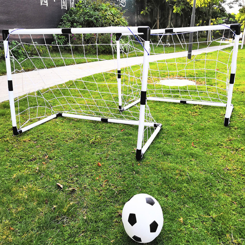 Cross-Border Children's Plastic Football Goal Indoor and Outdoor Sports Toy Large Two-In-One Simple Portable Football Goal