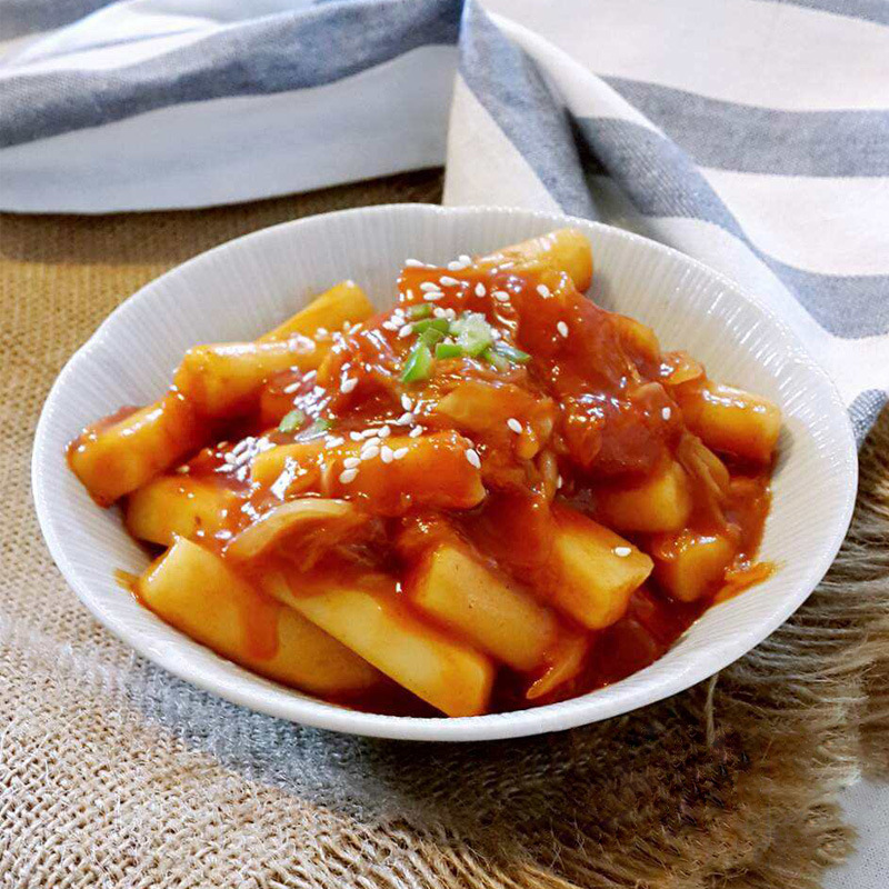 Wholesale clean garden sweet spicy cheese cake cups 190g new date Korean microwave oven convenient instant rice cake