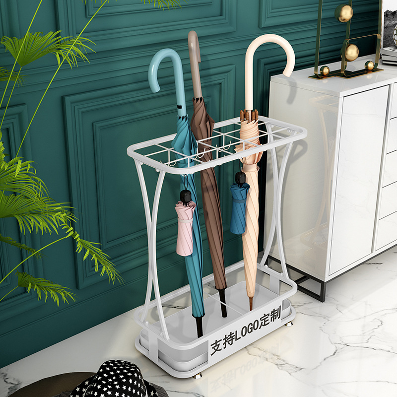 Cross-Border E-Commerce Household Umbrella Stand Hotel Lobby Storage Rack Living Room Door Umbrella Bucket Hanging Umbrella Floor-Standing Umbrella Barrel