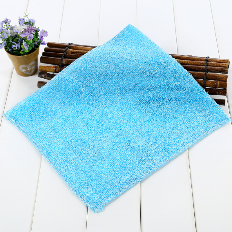 Bamboo fiber dishwashing towel absorbent non-oil kitchen cleaning cloth scouring cloth household Daily necessities a generation of hair