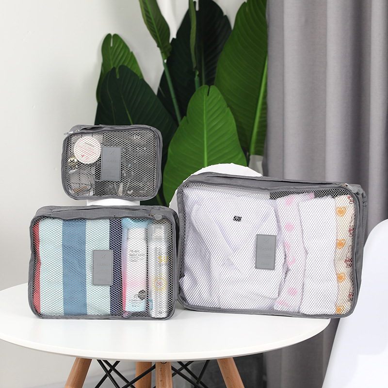 Factory custom-made wholesale travel storage six-piece storage bag clothing finishing bag storage 6-piece set
