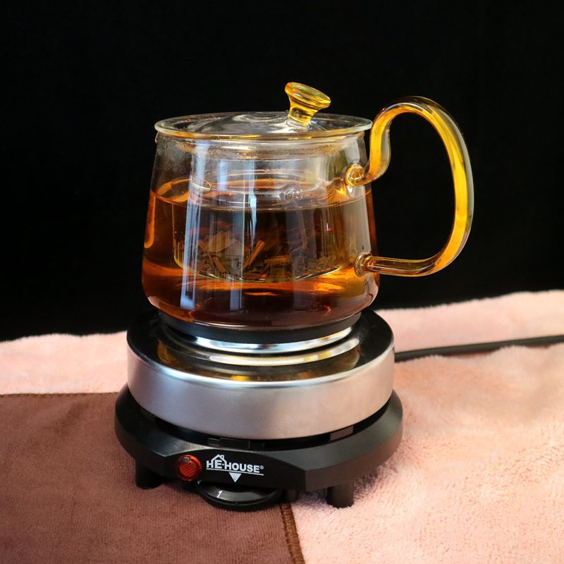 Electric stove 500W multi-function electric tea stove glass teapot mini tea cooker household insulation heating electric stove manufacturer