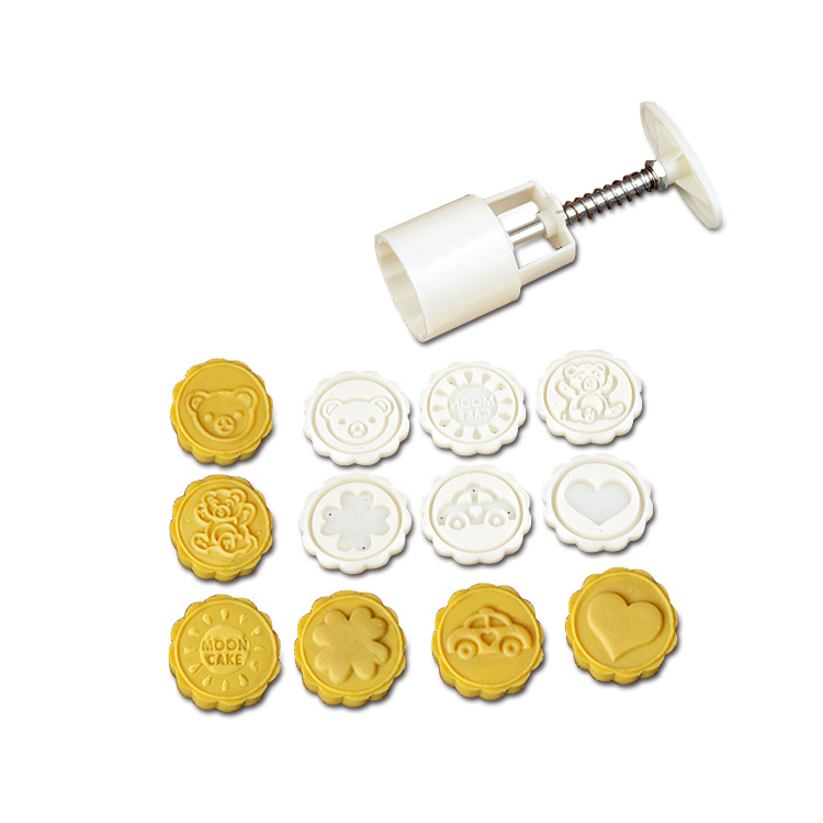 Jincheng 50g63g75g100g125 Hand-pressed Ice Skin Mooncake Mold Mid-autumn Mooncake Mung Bean Sorbet Mold