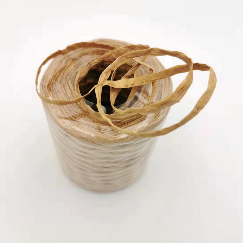 Small Wholesale Eco-friendly High-quality Paper Rope DIY Colorful Rope Paper with Bouquet Gift Bundling 100m Raffia