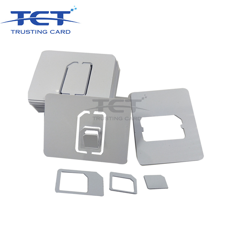 Original Sim Card Holder, Mobile Phone Card Reduction Card Holder, Universal for the Elderly, Universal for All Network, Unfilm-Free Nano Reduction Card Holder