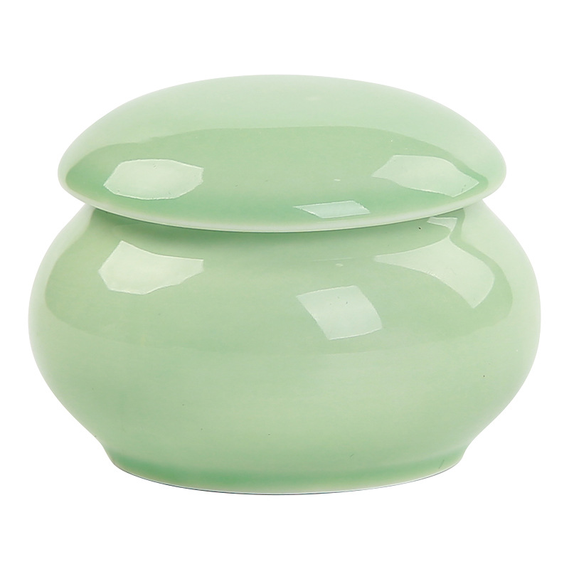 Factory Straight Mini Ceramic Small Tea Jar Rouge Jar Antique Fragrance Paste Sealed Jar Fragrance Powder Jar Medicinal Paste Jar