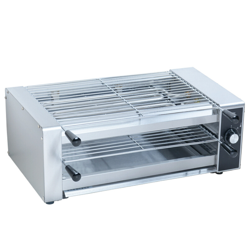 Commercial Stainless Steel Electric Smokeless Double-Layer Oven Barbecue Entrepreneurship Stall Zhengxin Chicken Steak