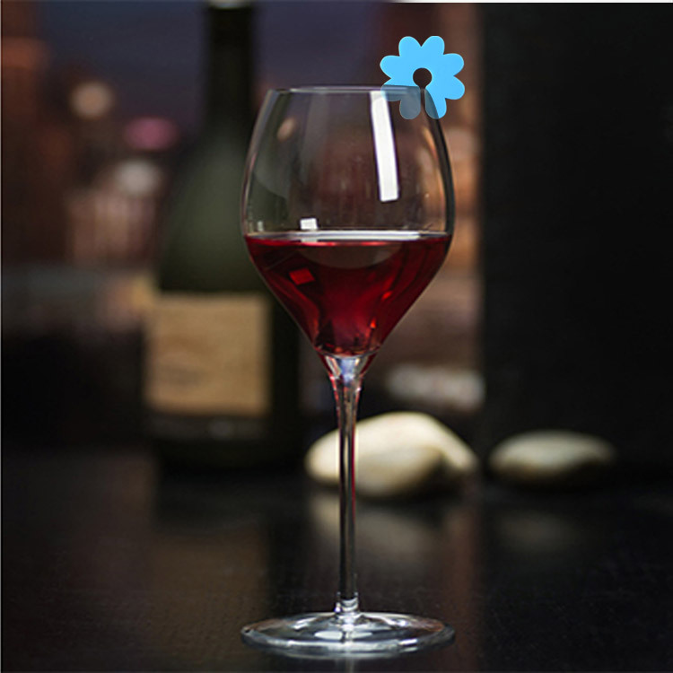 Butterfly wine glass logo flower wine glass silicone identifier label wine glass cup identification ring label