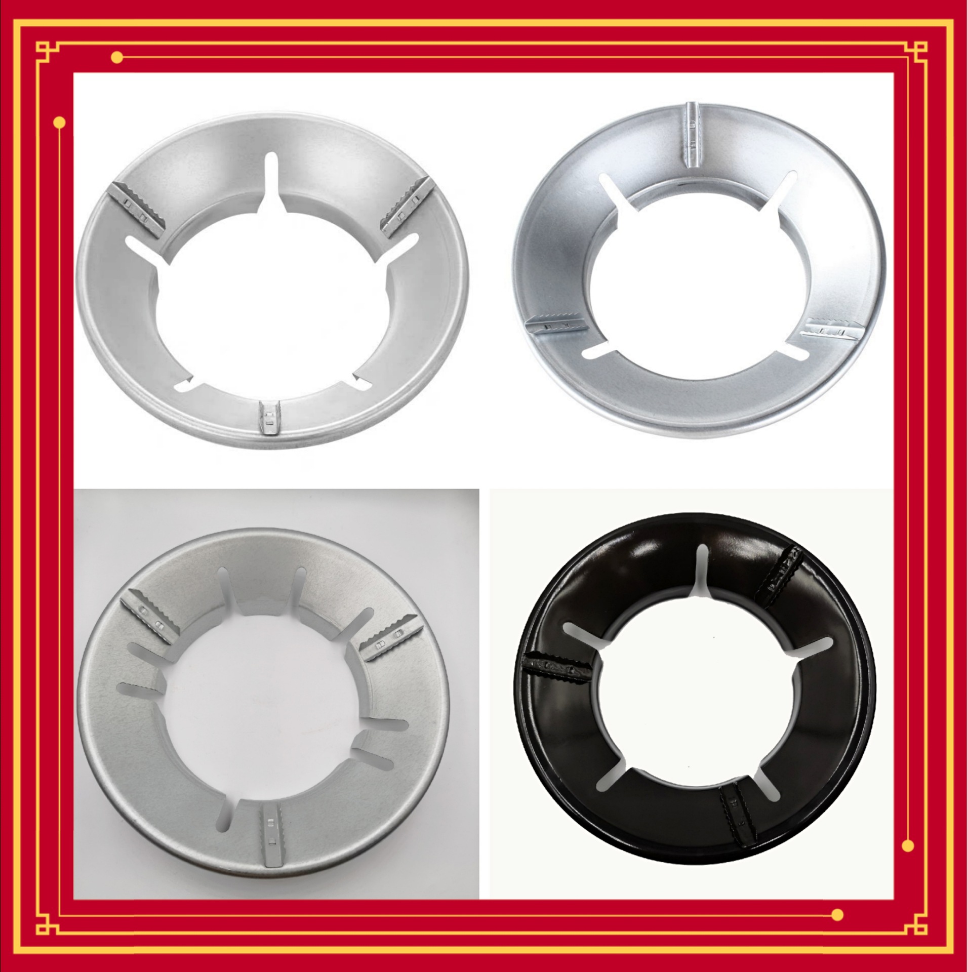 Household gas stove windproof cover energy-saving cover bracket energy-saving stove ring gas stove Universal fire-gathering cover gas-saving cover