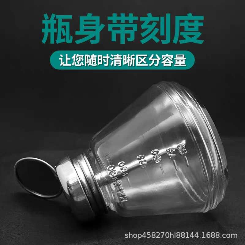 Press-Type Glass Alcohol Bottle, Washing Liquid Bottle, Mobile Phone Repair Copper Core Transparent Alcohol Bottle, Sealed Electronic Device