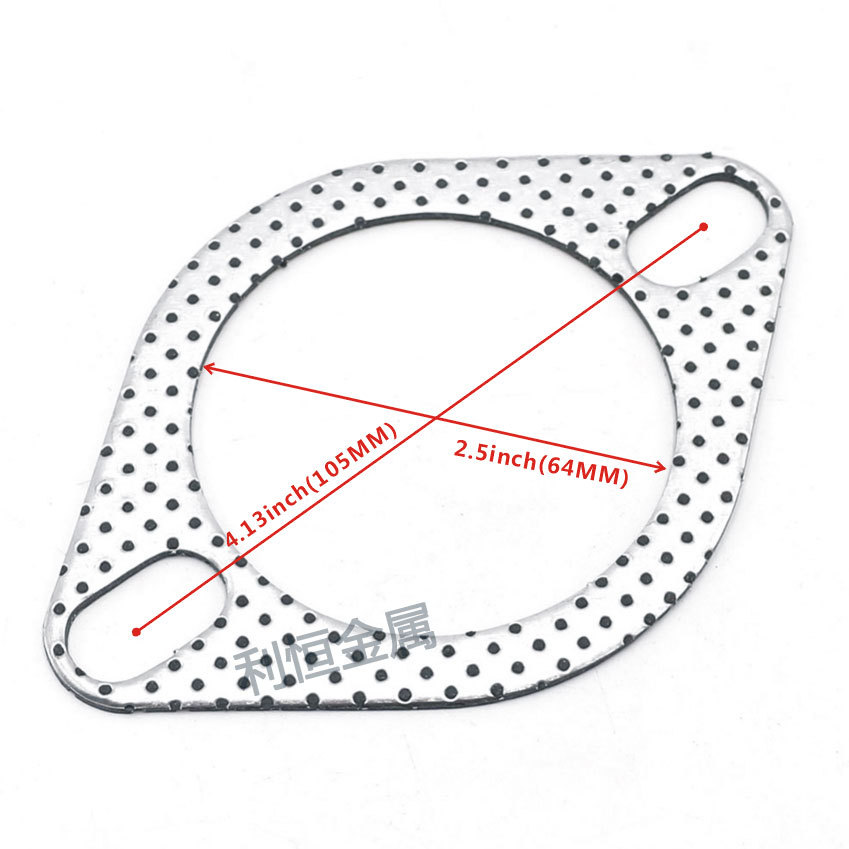  exhaust pipe gasket muffler flange interface pad graphite asbestos metal pad